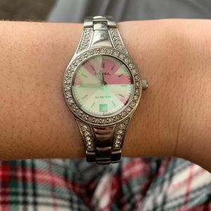 Ladie’s watch. “Fossil Blue” pink face